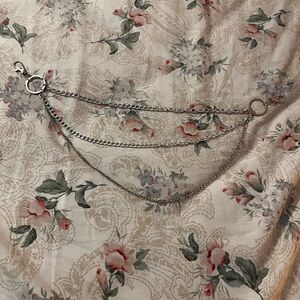 Silver Triple Chain Pants Chain